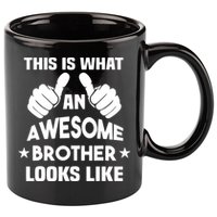 This Is What An Awesome Brother Looks Like Gift 11oz C Handle Ceramic Mug