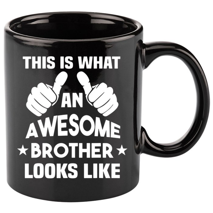 This Is What An Awesome Brother Looks Like Gift 11oz C Handle Ceramic Mug