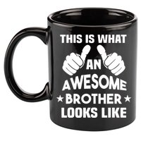 This Is What An Awesome Brother Looks Like Gift 11oz C Handle Ceramic Mug
