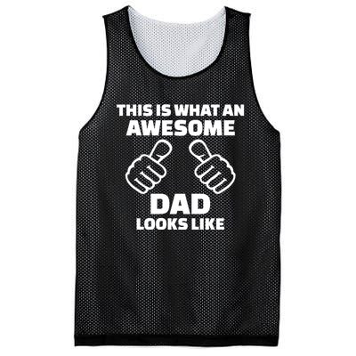 This Is What An Awesome Dad Looks Like Mesh Reversible Basketball Jersey Tank