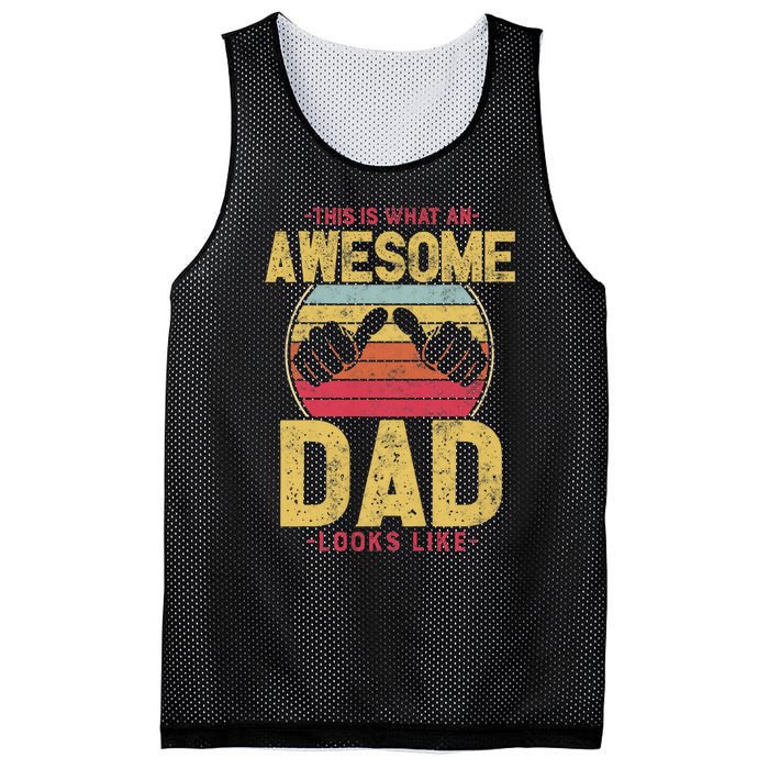 This Is What An Awesome Dad Looks Like Mesh Reversible Basketball Jersey Tank