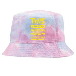 This Is What An Amazing Dad Looks Like Happy Father Day Gift Tie-Dyed Bucket Hat