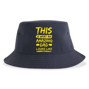 This Is What An Amazing Dad Looks Like Happy Father Day Gift Sustainable Bucket Hat