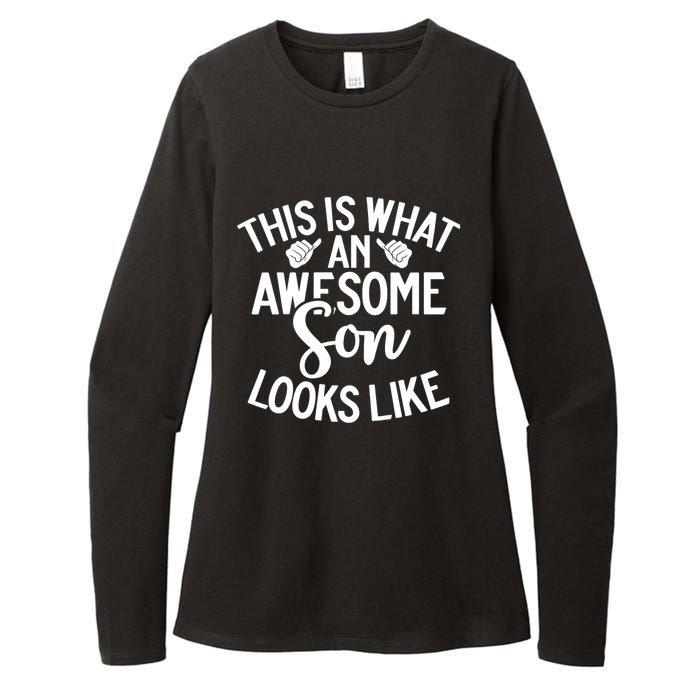 This Is What An Awesome Son Looks Like Son Womens CVC Long Sleeve Shirt