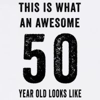 This Is What An Awesome 50 Year Old Looks Like Birthday Garment-Dyed Sweatshirt