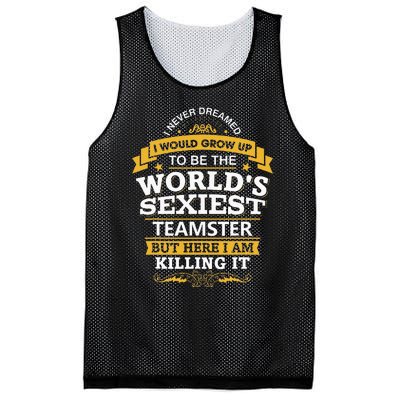 Teamster Idea Worlds Sexiest Teamsters Mesh Reversible Basketball Jersey Tank