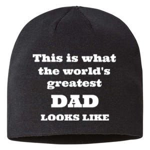 This Is What The WorldS Greatest Dad Looks Like Sustainable Beanie