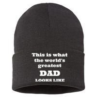 This Is What The WorldS Greatest Dad Looks Like Sustainable Knit Beanie