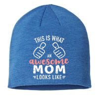 This Is What An Awesome Mom Looks Like Mother's Day Cute Gift Sustainable Beanie