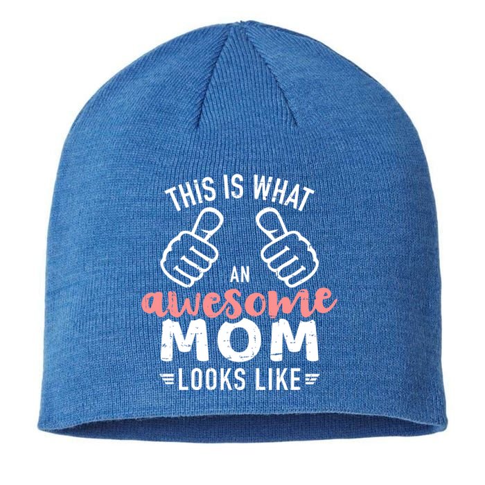 This Is What An Awesome Mom Looks Like Mother's Day Cute Gift Sustainable Beanie