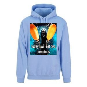 Today I Will Eat Two Corn Dogs Unisex Surf Hoodie