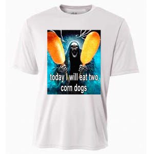 Today I Will Eat Two Corn Dogs Cooling Performance Crew T-Shirt