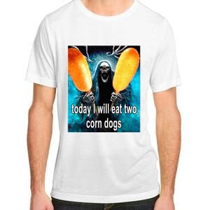 Today I Will Eat Two Corn Dogs Adult ChromaSoft Performance T-Shirt