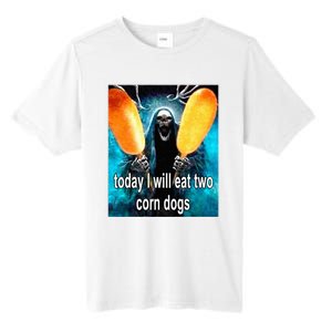 Today I Will Eat Two Corn Dogs Tall Fusion ChromaSoft Performance T-Shirt