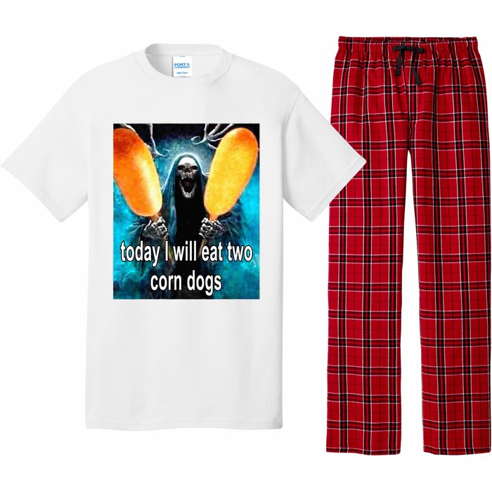 Today I Will Eat Two Corn Dogs Pajama Set