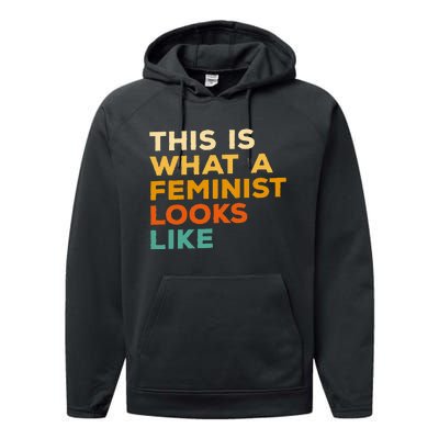 This Is What A Feminist Looks Like Feminism Advocate Performance Fleece Hoodie