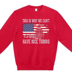 This Is Why We CanT Have Nice Things Anti Government Premium Crewneck Sweatshirt