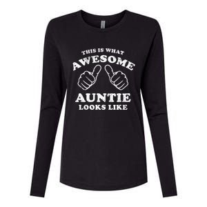 This Is What Awesome Auntie Looks Like Womens Cotton Relaxed Long Sleeve T-Shirt