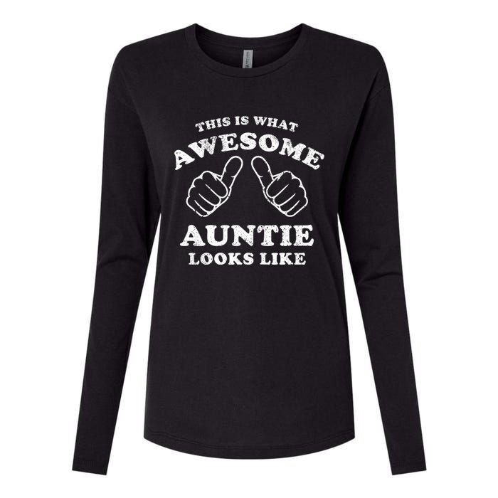 This Is What Awesome Auntie Looks Like Womens Cotton Relaxed Long Sleeve T-Shirt