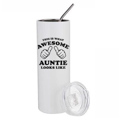 This Is What Awesome Auntie Looks Like Stainless Steel Tumbler