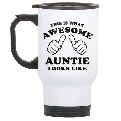 This Is What Awesome Auntie Looks Like Stainless Steel Travel Mug