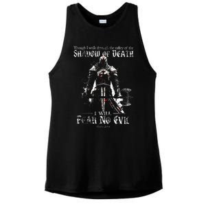 Though I Walk Through The Valley Of The Shadow Ladies PosiCharge Tri-Blend Wicking Tank