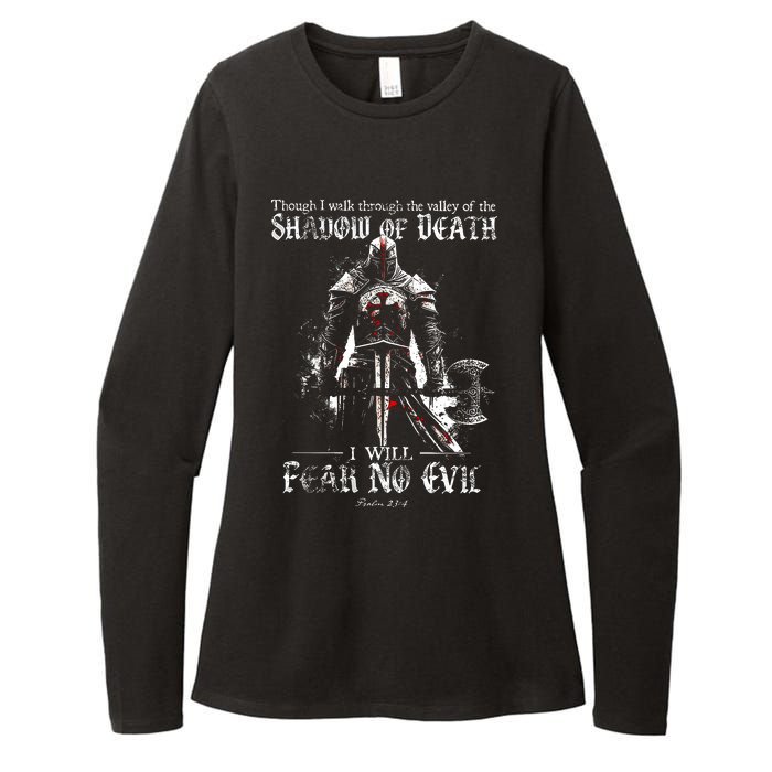 Though I Walk Through The Valley Of The Shadow Womens CVC Long Sleeve Shirt