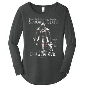 Though I Walk Through The Valley Of The Shadow Women's Perfect Tri Tunic Long Sleeve Shirt