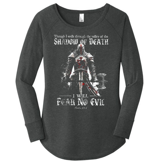 Though I Walk Through The Valley Of The Shadow Women's Perfect Tri Tunic Long Sleeve Shirt