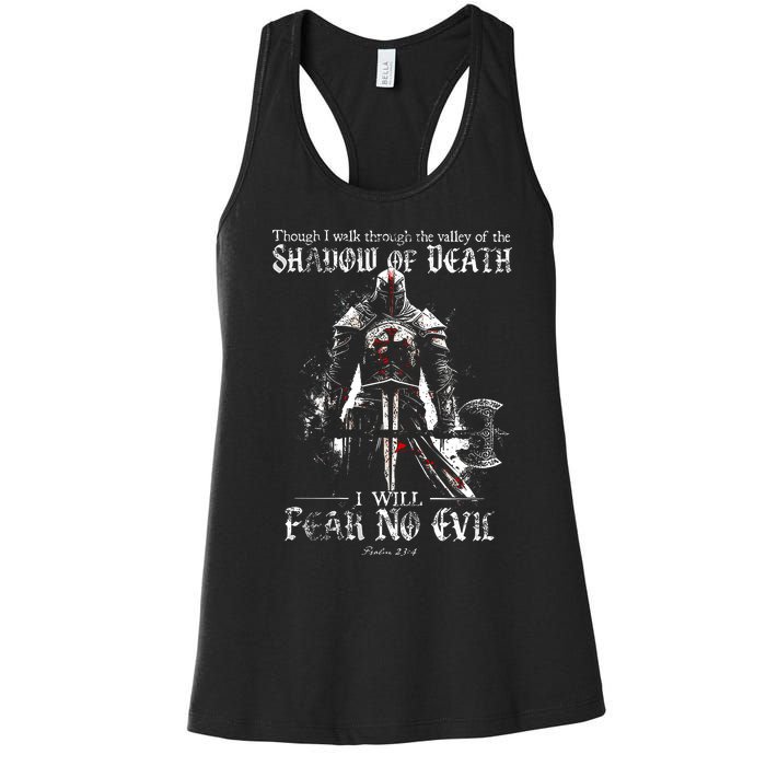 Though I Walk Through The Valley Of The Shadow Women's Racerback Tank