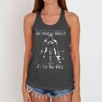 Though I Walk Through The Valley Of The Shadow Women's Knotted Racerback Tank