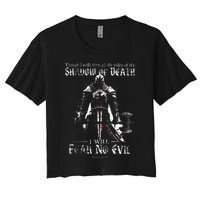 Though I Walk Through The Valley Of The Shadow Women's Crop Top Tee