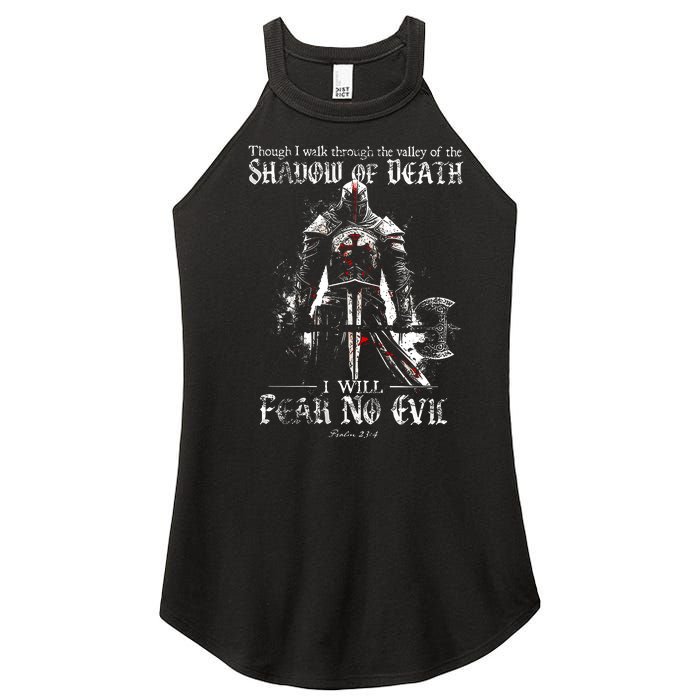 Though I Walk Through The Valley Of The Shadow Women's Perfect Tri Rocker Tank