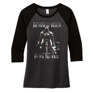 Though I Walk Through The Valley Of The Shadow Women's Tri-Blend 3/4-Sleeve Raglan Shirt