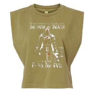 Though I Walk Through The Valley Of The Shadow Garment-Dyed Women's Muscle Tee