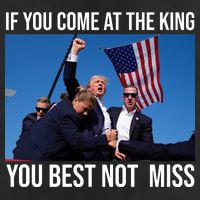 Trump If You Come At The King You Best Not Miss Adult Drive Performance Visor