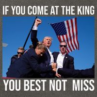 Trump If You Come At The King You Best Not Miss Cotton Canvas Backpack