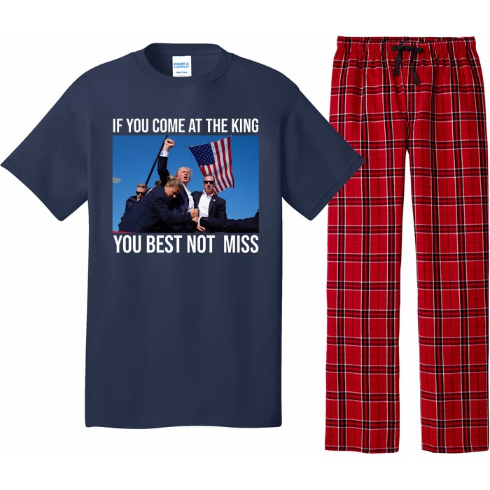 Trump If You Come At The King You Best Not Miss Pajama Set