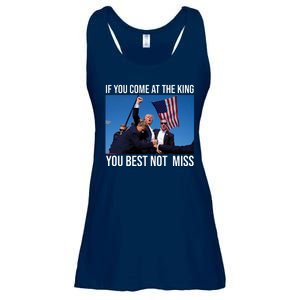 Trump If You Come At The King You Best Not Miss Ladies Essential Flowy Tank