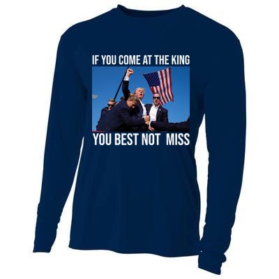Trump If You Come At The King You Best Not Miss Cooling Performance Long Sleeve Crew