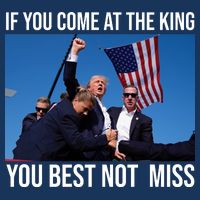 Trump If You Come At The King You Best Not Miss Baby Bodysuit