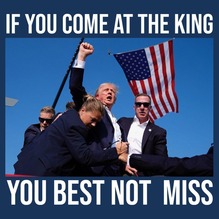 Trump If You Come At The King You Best Not Miss Baby Bodysuit