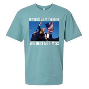 Trump If You Come At The King You Best Not Miss Sueded Cloud Jersey T-Shirt