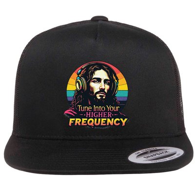 Tune Into Your Higher Frequency Jesus Flatbill Hat