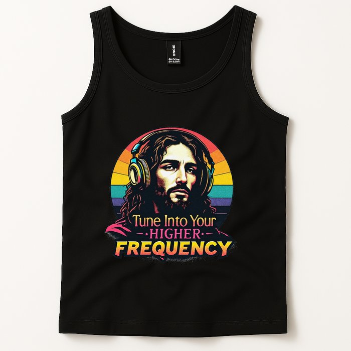 Tune Into Your Higher Frequency Jesus Tank Top