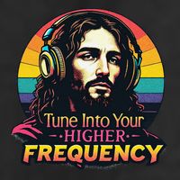 Tune Into Your Higher Frequency Jesus Microfiber Hand Towel