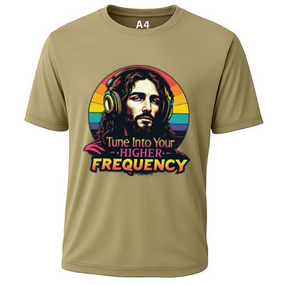 Tune Into Your Higher Frequency Jesus Performance Shirt
