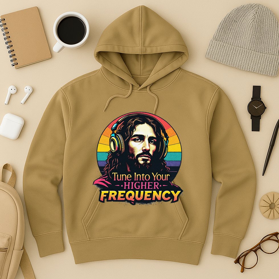 Tune Into Your Higher Frequency Jesus Hoodie
