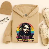 Tune Into Your Higher Frequency Jesus Hoodie