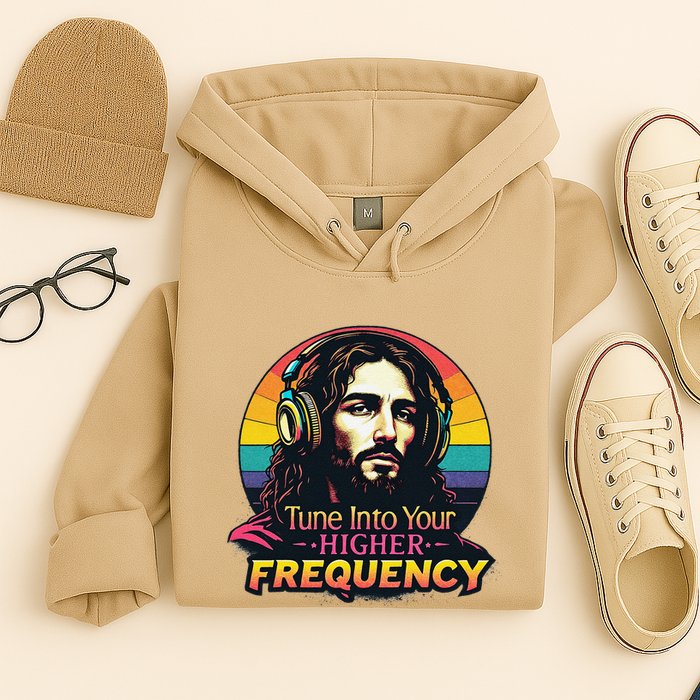 Tune Into Your Higher Frequency Jesus Hoodie